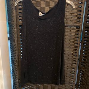 BLACK evening shirt w/sparkles